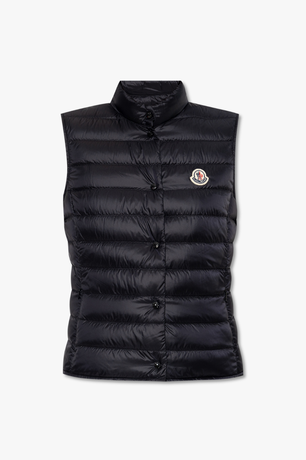 MONCLER｜VESTS (1A10200 53048 200) Black Vest with logo Moncler - SchaferandweinerShops Spain